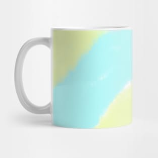 Orange green yellow watercolor abstract art Mug